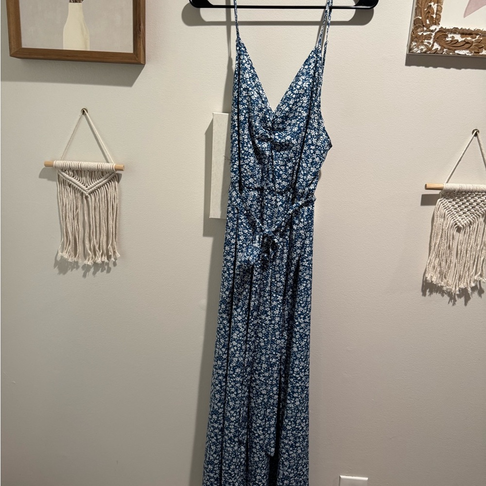 Floral Blue Jumpsuit